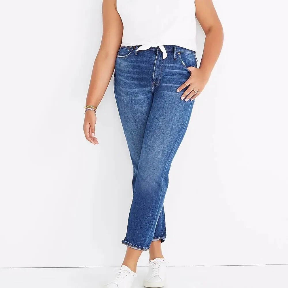 Madewell The High-Rise Slim Boy Jean Size 26 Skinny Straight Leg Jeans